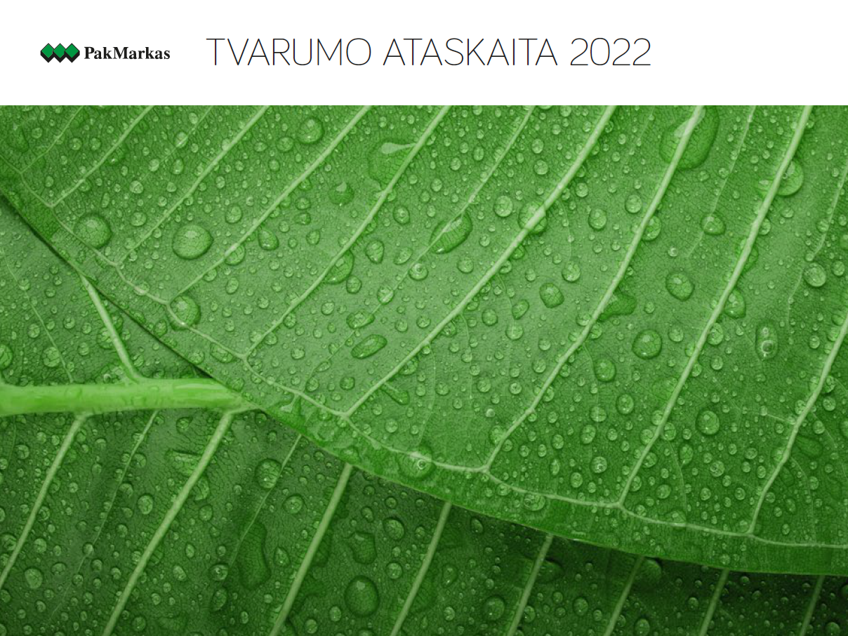 Tvarumo ataskaita 2022